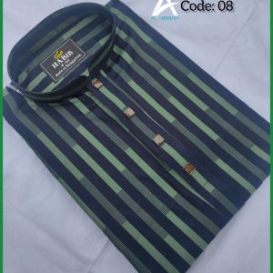 সুতি স্টেপ জলপাই কালার